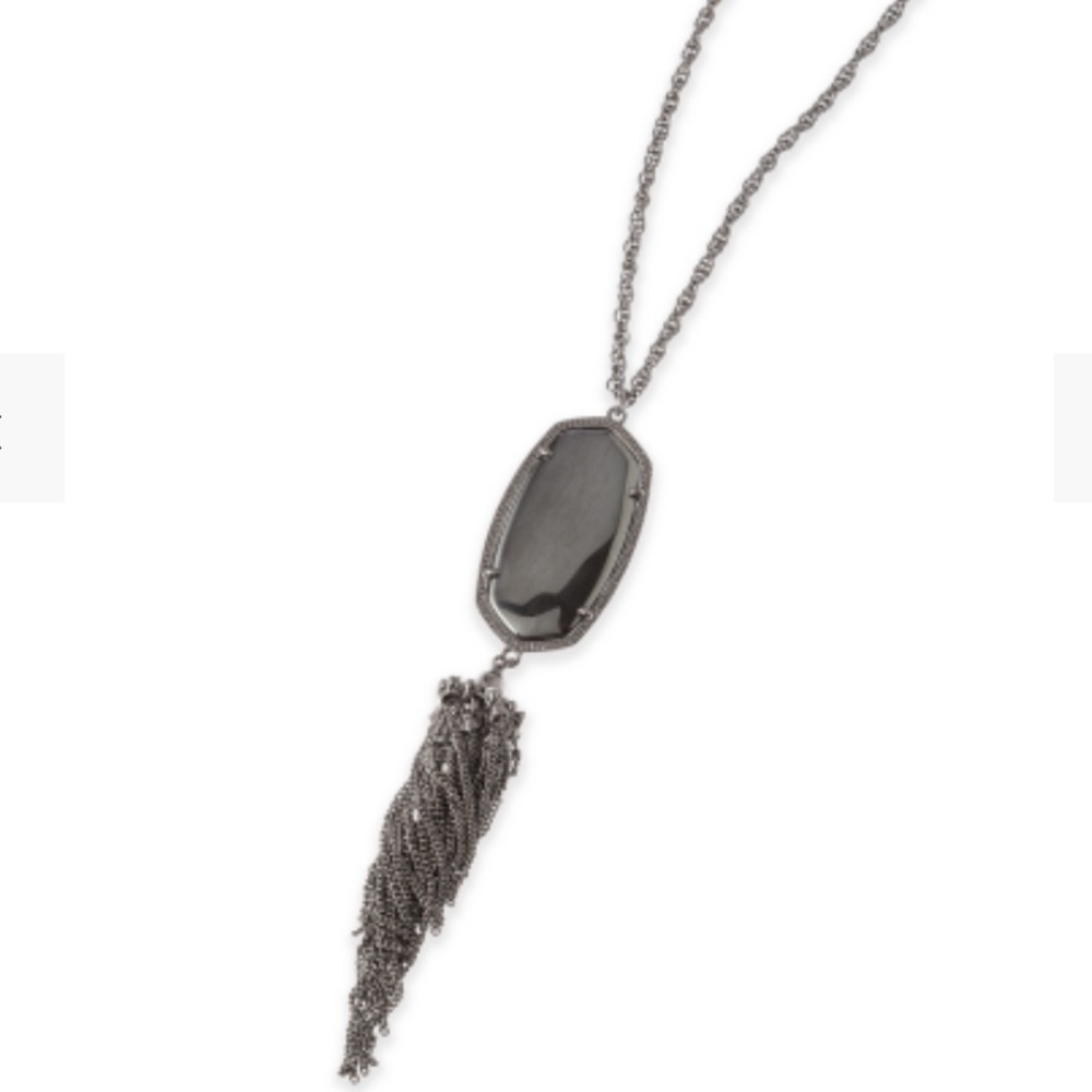 Kendra Scott Rayne in Gunmetal and black stone